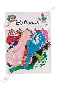 Шарики воздушные 12 дюймов "С днем свадьбы!" (12 шт) SF-7835