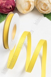 Лента репсовая 1 см*20 ярд "1 сорт" (SF-1346) желтый №132