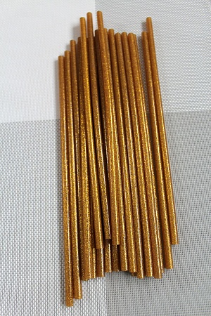 Термоклей с блестками 7 мм (цена за 1 кг) SF-868, золото