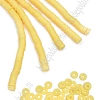 Бусины плоские 6 мм на леске 40 см (5 шт) SF-7285,  желтый