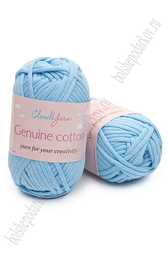 Пряжа &amp;quot;Genuine cotton&amp;quot; 50 гр (10 шт) SF-7844, голубой
