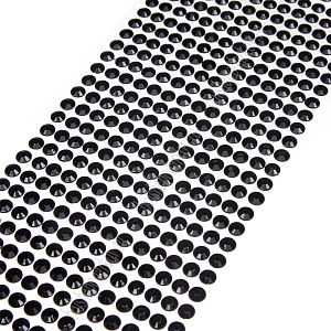 Стразы декоративные 6 мм (504 шт) SF-3177, черный