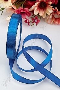 Лента атласная 1,2 см*25 ярд (10 бобин) SF-1360, синий  №040