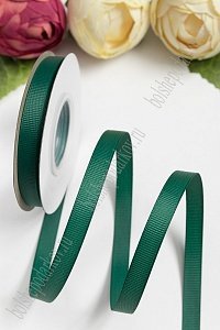 Лента репсовая 1 см*20 ярд &quot;1 сорт&quot; (SF-1346) темно-зеленый №249