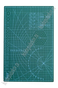 Коврик для рукоделия двухсторонний А3 (SF-6074) зеленый УЦЕНКА