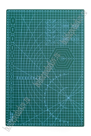 Коврик для рукоделия двухсторонний А3 (SF-6074) зеленый УЦЕНКА