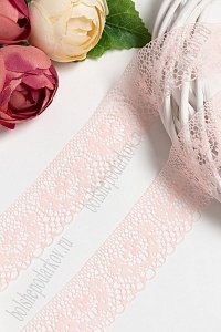 Кружево 3,7 см*300 ярд (SF-3277) нежно-розовый №6