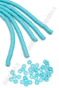Бусины на нитке 6 мм*40 см (5 шт) SF-7285,  голубой