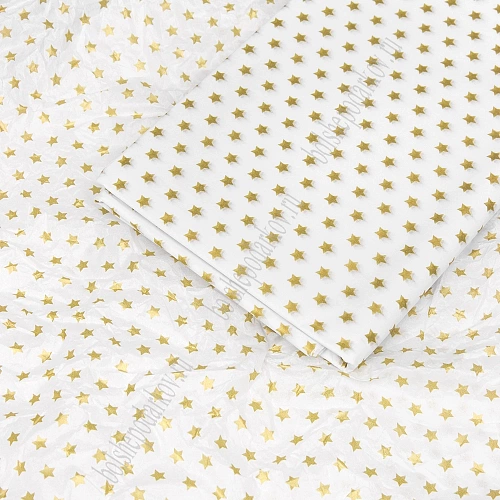 Бумага тишью 50*66 см &amp;quot;Звёздочки&amp;quot; (10 листов) SF-2861, №3
