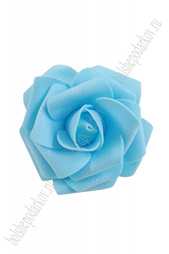 Головки цветов &amp;quot;Роза&amp;quot; крупная 7,5 см (30 шт) SF-602, голубой