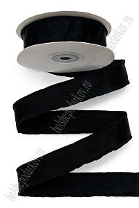 Лента с волнистым краем 2,5 см*10 ярд (SF-7414) черный №1