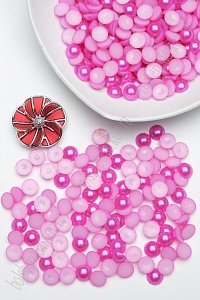 Бусинки половинки под жемчуг 12 мм 50 гр (SF-1446) фукси №107 Бусинки половинки под жемчуг 12 мм 50 гр (SF-1446) фукси №107