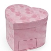 Коробка сердечко, бархатная 20*20*15 см (SF-7436) розовый
