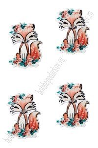 Кабошон-вырубка &quot;Лисичка&quot; 2,7*3,5 см (10 шт) SF-5915, №1