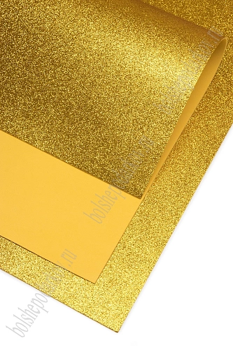 Фоамиран глиттерный 2 мм, 40*60 см Premium (10 листов) SF-3010, золото №2018