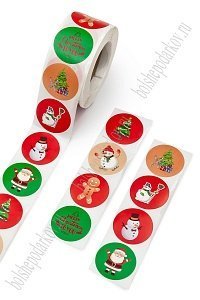 Наклейки в рулоне 2,5 см (500 шт) SF-7839, №7