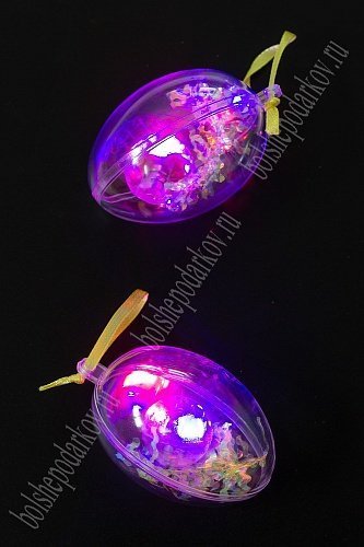 Пасхальный декор &amp;quot;Яйца светящиеся&amp;quot; 4*6 см (2 шт) SF-5047