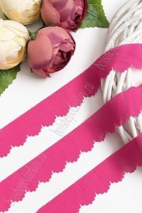 Лента шифоновая 3 см*1,4 м (5 шт) SF-5849, фукси №42