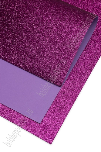 Фоамиран глиттерный 2 мм, 40*60 см Premium (10 листов) SF-3010, темно-сиреневый №021