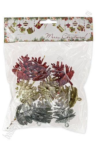 Новогодние украшения 5 см &amp;quot;Шишки&amp;quot; (9 шт) SF-3513