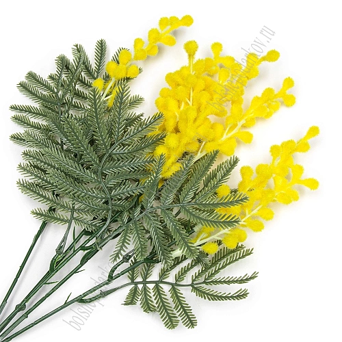 Веточка декоративная 36 см &amp;quot;Мимоза (SF-8123) 
