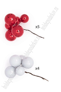 Набор шаров на проволоке (54шт) SF-8007, микс №1