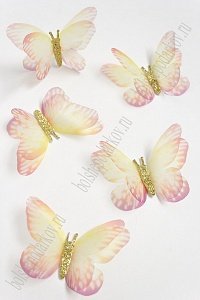Бабочки шифоновые большие 5,8 см (10 шт) SF-4485, №8