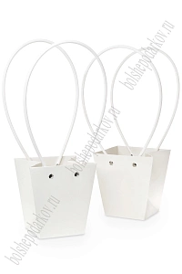 Сумка для цветов 12*12,5*8 см (10 шт) SF-7375, белый