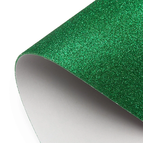 Фоамиран глиттерный самоклеющ. А4 (10 листов) SF-1957, темно-зеленый №011