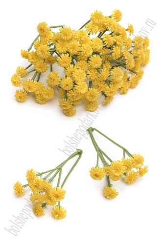 Веточка &amp;quot;Гипсофила&amp;quot; 6 см (50 шт) SF-8236, желтый