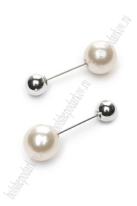 Брошь-игла 4,5 см (10 шт) SF-2127, серебро