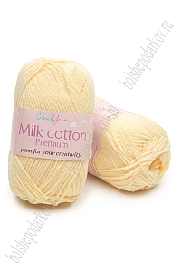 Пряжа "Milk cotton Premium" 50 гр (10 шт) SF-7847, светло-желтый