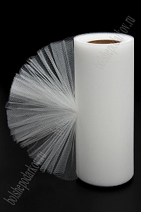 Фатин в шпульках 15 см*25 ярд (SF-603) молочный №16