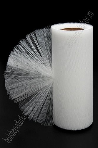 Фатин в шпульках 15 см*25 ярд (SF-603) молочный №16