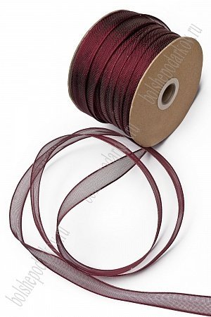 Лента декоративная 1,5 см*150 ярд (с проволокой по краям) 6-15-386
