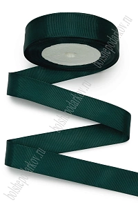Лента репсовая 2,5 см*20 ярд (SF-3451) темно-зеленый №0159