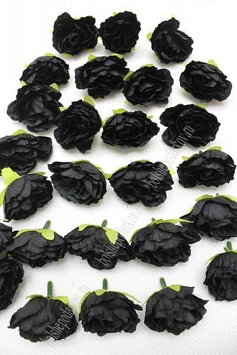 Головки цветов &amp;quot;Роза чайная&amp;quot; 3 см (50 шт) SF-047, черный №14