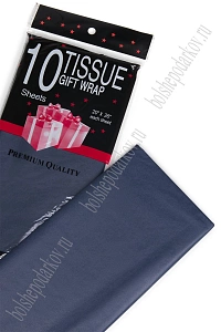 Бумага тишью 50*66 см (10 листов) SF-914, темно-синий №655