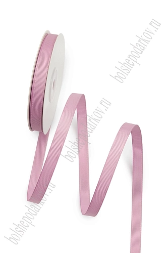 Лента репсовая 1 см*20 ярд &amp;quot;1 сорт&amp;quot; (SF-1346) розовый №0114