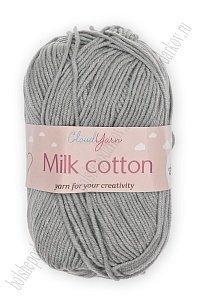Пряжа &quot;Milk cotton&quot; 50 гр (10 шт) SF-7848, серый