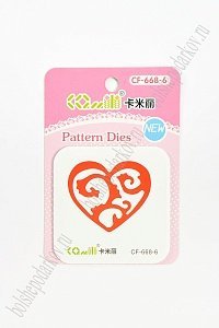 Трафарет для тиснения и вырубки &quot;Ажурн.сердечко&quot; (SF-3491)