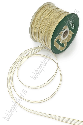 Лента декоративная 1 см*150 ярд (6-15-740)