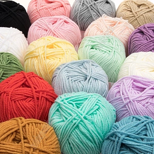 Пряжа "Milk cotton" 50 гр (10 шт) SF-7848, сиреневый