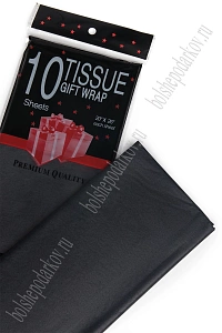 Бумага тишью 50*66 см (10 листов) SF-914, черный №433