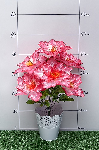 Букет цветов &amp;quot;Пионы&amp;quot; 45 см (2 шт) SF-5133, в ассортименте