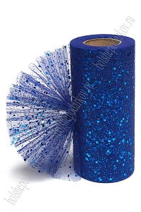 Фатин с пайетками 15 см*25 ярд (SF-605) темно-синий №24