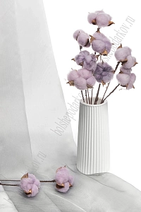 Веточки 30 см; 10 шт "Хлопок" (SF-1910) сиреневый