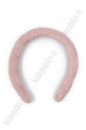 Ободки для волос меховые 1,5 см (10 шт) SF-7629, розовый №1