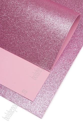 Фоамиран глиттерный 2 мм, 40*60 см Premium (10 листов) SF-3010, розовый №2010
