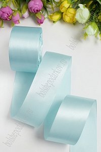 Лента атласная 5 см*25 ярд (SF-1355) голубой №103